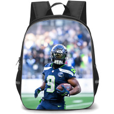 NFL Seattle Seahawks Backpack School Bag StudentPack - Seattle Seahawks Sam Darnold Quarterback Holding Ball During Super Bowl LX