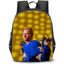 NHL Rasmus Dahlin Backpack School Bag StudentPack - Rasmus Dahlin Buffalo Sabres Portrait On Golden Bokeh Effect Poster