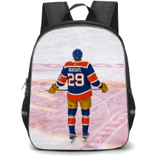 NHL Leon Draisaitl Backpack School Bag StudentPack - Leon Draisaitl 29 Edmonton Oilers Back View Aesthetic Poster