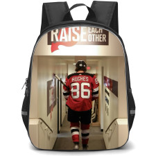 NHL Jack Hughes Backpack School Bag StudentPack - Jack Hughes New Jersey Devils Tunnel Walk Poster
