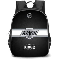NHL Los Angeles Kings Backpack StudentPack - Team 1988 Logo Stripe On Black Background