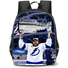 NHL Nikita Kucherov Backpack School Bag StudentPack - Nikita Kucherov Tampa Bay Lightning Historic Stanley Cup Moment Poster