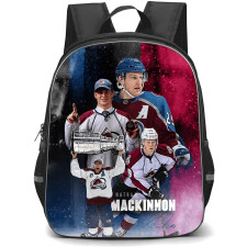NHL Nathan MacKinnon Backpack School Bag StudentPack - Nathan MacKinnon Colorado Avalanche Championship Legacy Poster