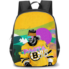 NHL David Pastrnak Backpack School Bag StudentPack - David Pastrnak 88 Boston Bruins Retro Pop Art Poster