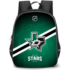 NHL Dallas Stars Backpack StudentPack - Team 2013 Logo Stripe On Green Background