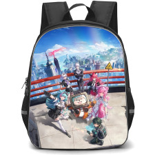 Neverness To Everness Backpack School Bag StudentPack - Neverness To Everness Characters Top Of Building Poster