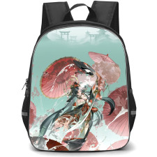 Neverness To Everness Hotori Backpack School Bag StudentPack - Hotori Umbrella Portrait Poster