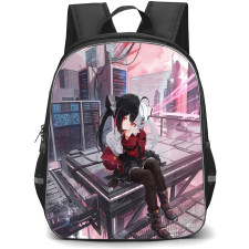 Neverness To Everness Lacrimosa Backpack School Bag StudentPack - Lacrimosa Sitting Wacky Portrait