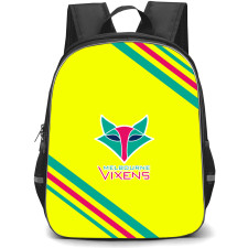 Melbourne Vixens Backpack School Bag StudentPack - Large Logo With Stripe