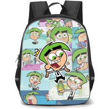The Fairly Oddparents a New Wish Backpack School Bag StudentPack - Cosmo Avatar Collage Cartoon Art