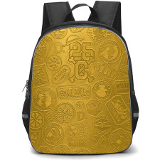 One Piece Backpack School Bag StudentPack - One Piece 25th Anniversary Gold Emblem Poster