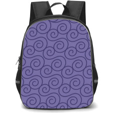 One Piece Backpack School Bag StudentPack - One Piece Gum Gum Devil Fruit Swirl Pattern Art Poster