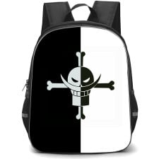 One Piece Whitebeard Backpack StudentPack - Whitebeard Pirates Black And White Logo