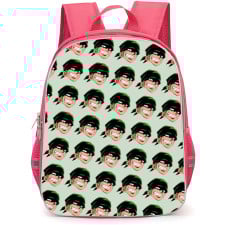 One Piece Zoro Backpack StudentPack - Zoro Avatar Pattern Art On Green Background
