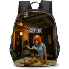 One Piece Netflix Nami Backpack School Bag StudentPack - Nami Reading Book Anime Cabin Poster