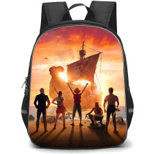 One Piece Netflix Backpack StudentPack - The Straw Hat Pirates Back Portrait