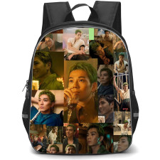 One Piece Netflix Roronoa Zoro Backpack School Bag StudentPack - Roronoa Zoro Aesthetic Photo Collage Poster