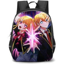 Oshi No Ko Backpack StudentPack - Aqua Ruby Posing Illustration