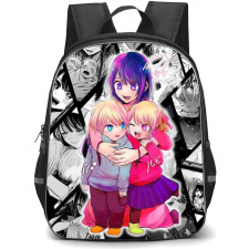Oshi No Ko Backpack StudentPack - Characters Collage Background