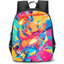 Pokemon Charmander Backpack StudentPack - Charmander Hands Up Pop Art
