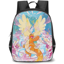 Pokemon Mega Dragonite Backpack School Bag StudentPack - Pokemon Mega Dragonite Trading Card Game Art Poster