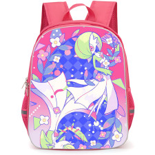 Pokemon Gardevoir Backpack School Bag StudentPack - Pokemon Gardevoir Illustration Art On Pink Background