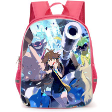 Pokemon Leaf Backpack School Bag StudentPack - Pokemon Leaf Collage Anime Art Poster