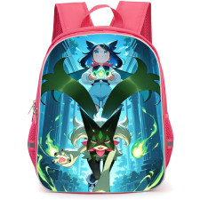Pokemon Backpack School Bag StudentPack - Pokemon Liko And Meowscarada On Moon Background