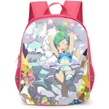 Pokemon Lisia Backpack School Bag StudentPack - Pokemon Lisia Collage Anime Art Poster