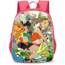 Pokemon May Backpack School Bag StudentPack - Pokemon May With Characters Anime Art Poster