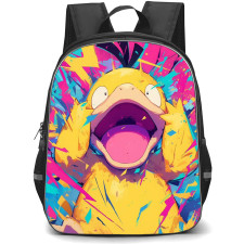 Pokemon Psyduck Backpack School Bag StudentPack - Pokemon Psyduck Tapestry Aesthetic Poster