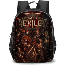 Path Of Exile Backpack School Bag StudentPack - Path Of Exile Characters Illustration Art Poster