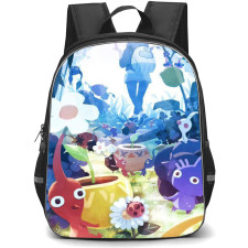 Pikmin Backpack School Bag StudentPack - Characters Carrying Plants Portrait Poster