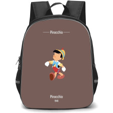 Pinocchio Backpack StudentPack - Walking Portrait Vector Art
