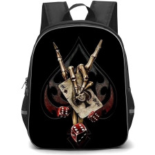 Poker Backpack Student Pack - Casino Cards Dice Wallpaper