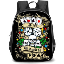 Poker Backpack Student Pack - Poker Biting Money Sketch