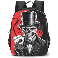Poker Backpack Student Pack - Cards Dice Cherry Pop Art