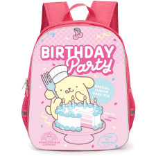 Pompompurin Sanrio Backpack School Bag StudentPack - Pompompurin Sanrio Happy Birthday Poster
