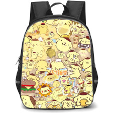 Pompompurin Sanrio Backpack School Bag StudentPack - Pompompurin Sanrio Silly Portrait Collage