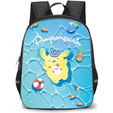 Pompompurin Sanrio Backpack School Bag StudentPack - Pompompurin Sanrio Swimming Portrait Series Poster