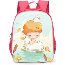 Pop Mart Dimoo Backpack StudentPack - Dimoo Floating In Pond Illustration
