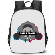 Pop Mart Skull Panda Backpack StudentPack - Skull Panda Avatar Black And White