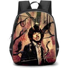 ACDC Angus Young Backpack StudentPack - ACDC Angus Young Urban Wall Painting In Melbournes Famous ACDC Lane Way