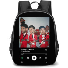 Alvaro De Luna Backpack School Bag StudentPack - Alvaro De Luna Nuestra Cancion Spotify Library Poster