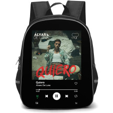 Alvaro De Luna Backpack School Bag StudentPack - Alvaro De Luna Quiero Song Album Spotify Library Poster