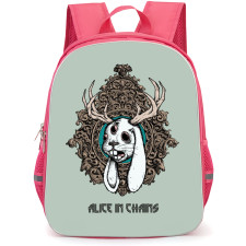 Alice in Chains Backpack School Bag StudentPack - Rabbit Surrealism Illustration Art