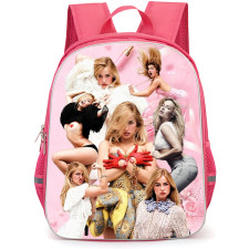 Addison Rae Backpack School Bag StudentPack - Addison Rae Collage Pink Background