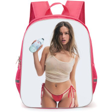 Addison Rae Backpack School Bag StudentPack - Addison Rae Holding Water Pose Portrait