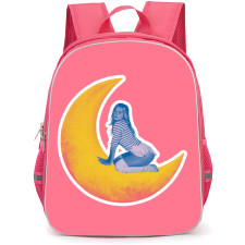Addison Rae Backpack School Bag StudentPack - Addison Rae On The Moon Illustration