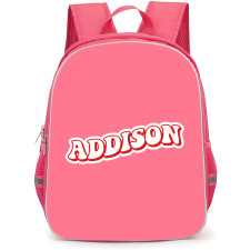 Addison Rae Backpack School Bag StudentPack - Addison Rae Red Word Art
